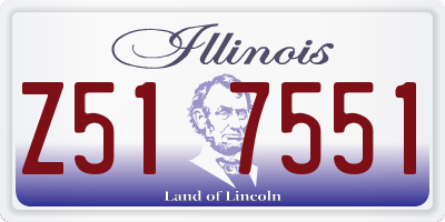 IL license plate Z517551