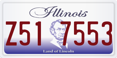 IL license plate Z517553
