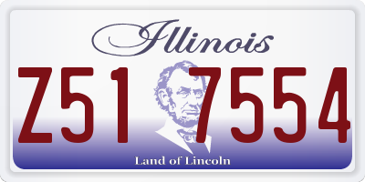 IL license plate Z517554