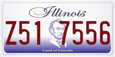 IL license plate Z517556