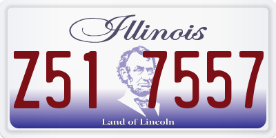 IL license plate Z517557