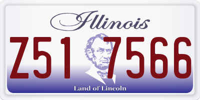IL license plate Z517566