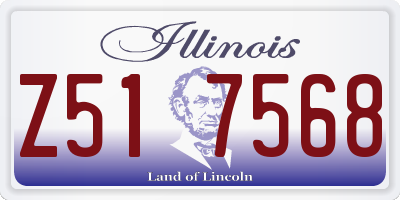 IL license plate Z517568