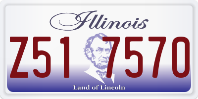 IL license plate Z517570