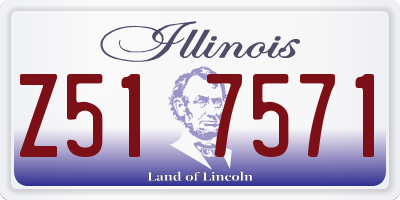 IL license plate Z517571