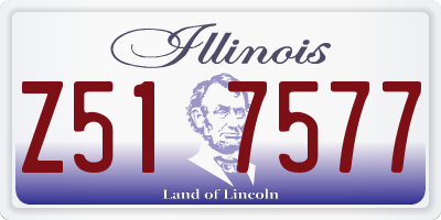 IL license plate Z517577