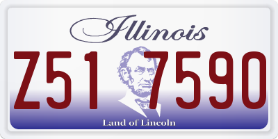 IL license plate Z517590