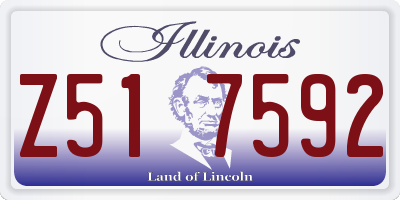 IL license plate Z517592
