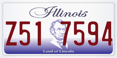 IL license plate Z517594