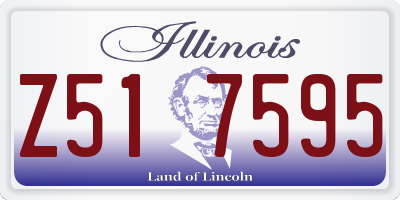 IL license plate Z517595