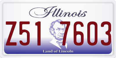 IL license plate Z517603