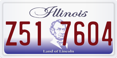 IL license plate Z517604