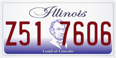 IL license plate Z517606