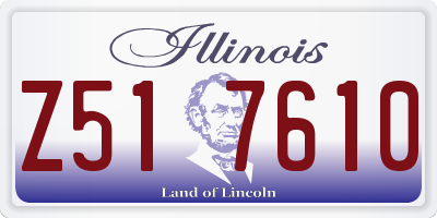 IL license plate Z517610