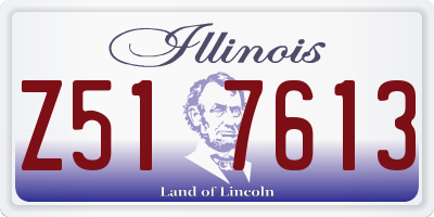 IL license plate Z517613