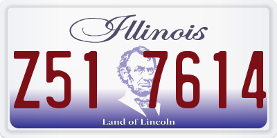 IL license plate Z517614