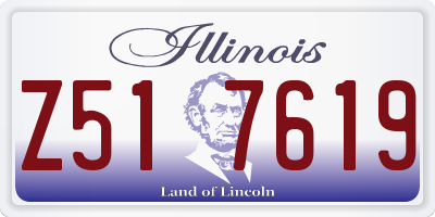 IL license plate Z517619