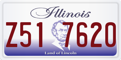 IL license plate Z517620