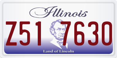 IL license plate Z517630
