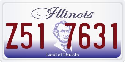 IL license plate Z517631