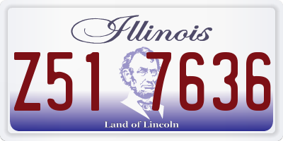IL license plate Z517636
