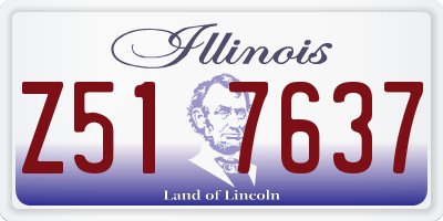 IL license plate Z517637