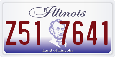 IL license plate Z517641
