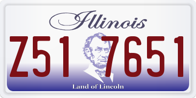 IL license plate Z517651