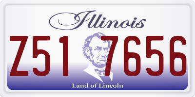 IL license plate Z517656