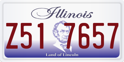 IL license plate Z517657