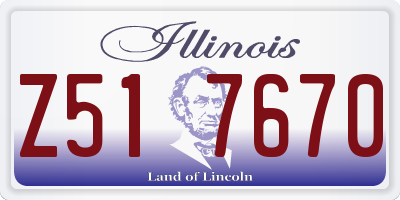 IL license plate Z517670