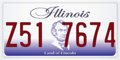IL license plate Z517674