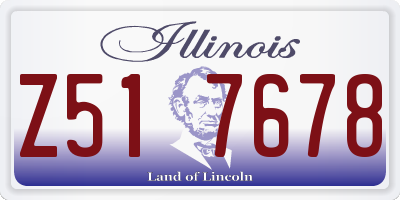 IL license plate Z517678
