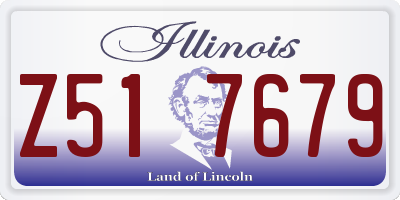 IL license plate Z517679