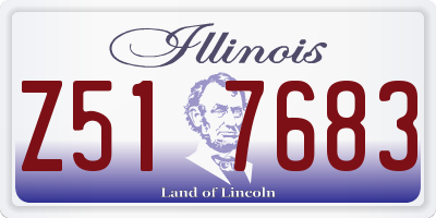 IL license plate Z517683