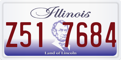 IL license plate Z517684