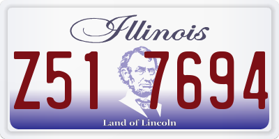 IL license plate Z517694