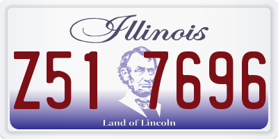 IL license plate Z517696