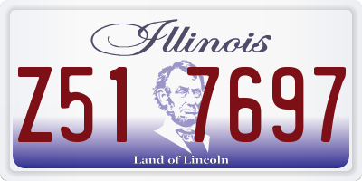 IL license plate Z517697