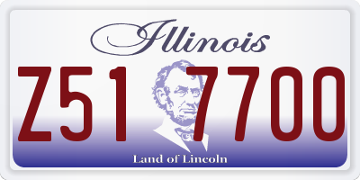 IL license plate Z517700