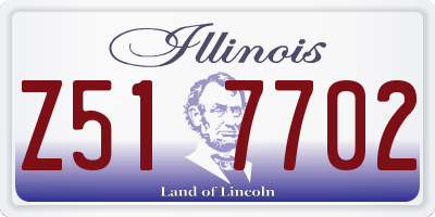 IL license plate Z517702