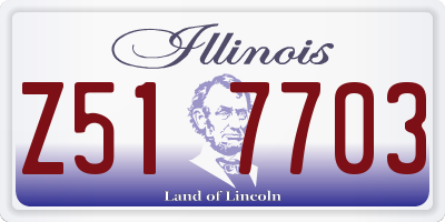 IL license plate Z517703