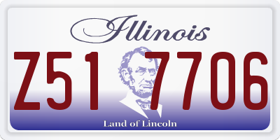 IL license plate Z517706