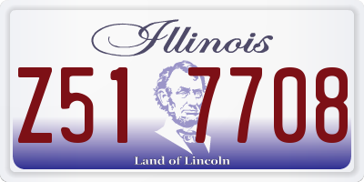 IL license plate Z517708