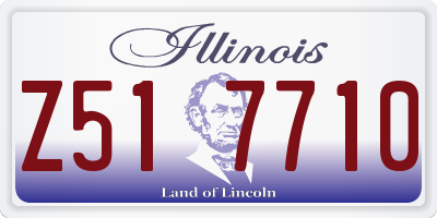 IL license plate Z517710