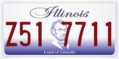 IL license plate Z517711