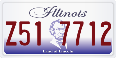 IL license plate Z517712
