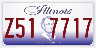 IL license plate Z517717