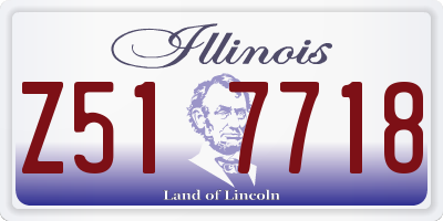 IL license plate Z517718