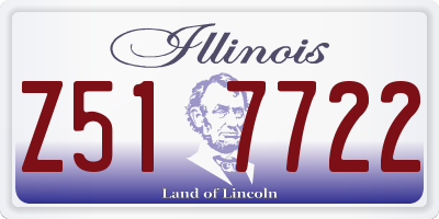 IL license plate Z517722